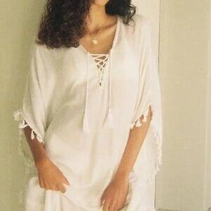 Brand New With Tags Walter Baker Ivory White Acapulco Kaftan Dress